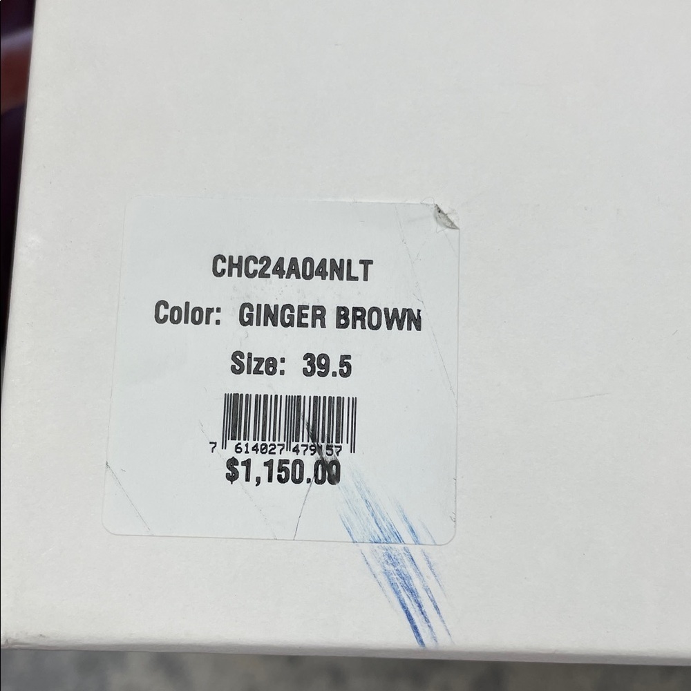 NIB Chloe Coddington Biker Ankle Boots C Buckle Ginger Brown Designer Sz 39.5 - Picture 4 of 15